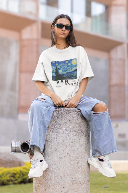 Oversized Hoodie - Starry Night T-Shirt