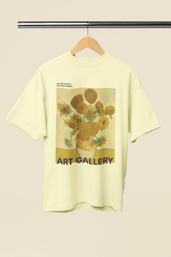 Oversized Hoodie - The Sunflowers- ART GALLERY T-Shirt