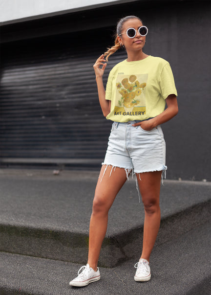 Oversized Hoodie - The Sunflowers- ART GALLERY T-Shirt