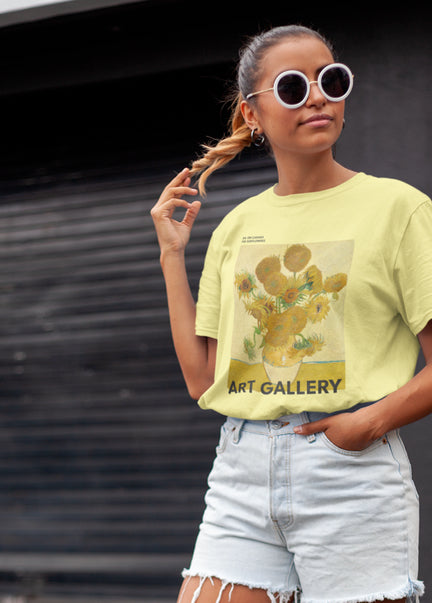Oversized Hoodie - The Sunflowers- ART GALLERY T-Shirt