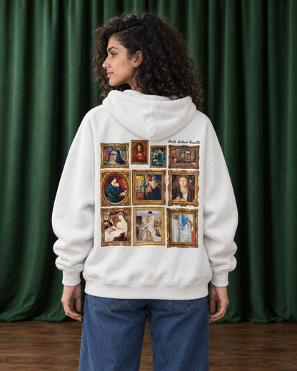 Rossetti Framed Art Gallery Hoodie - Back Print Model Shot | My Turtle