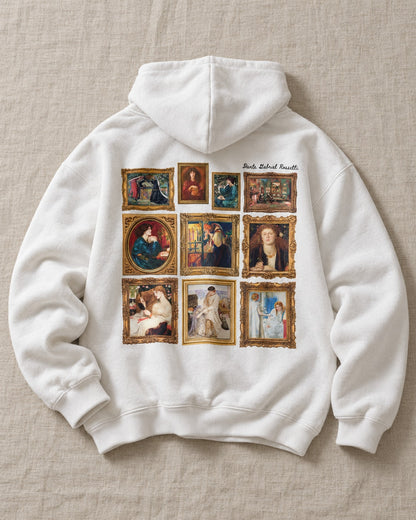 Rossetti Framed Art Gallery Hoodie - Flat lay · back | My Turtle