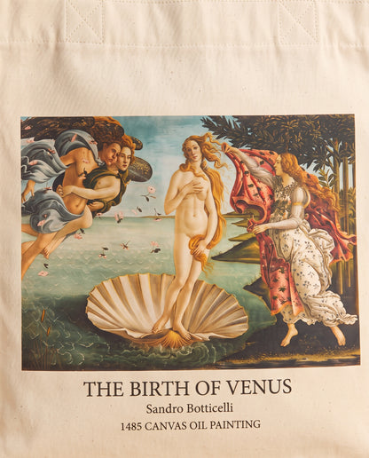 sandro-botticelli-the-birth-of-venus-tote-bag Print close-up