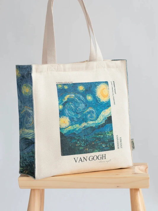 Van Gogh The Starry Night - Tote Bag-My Turtle