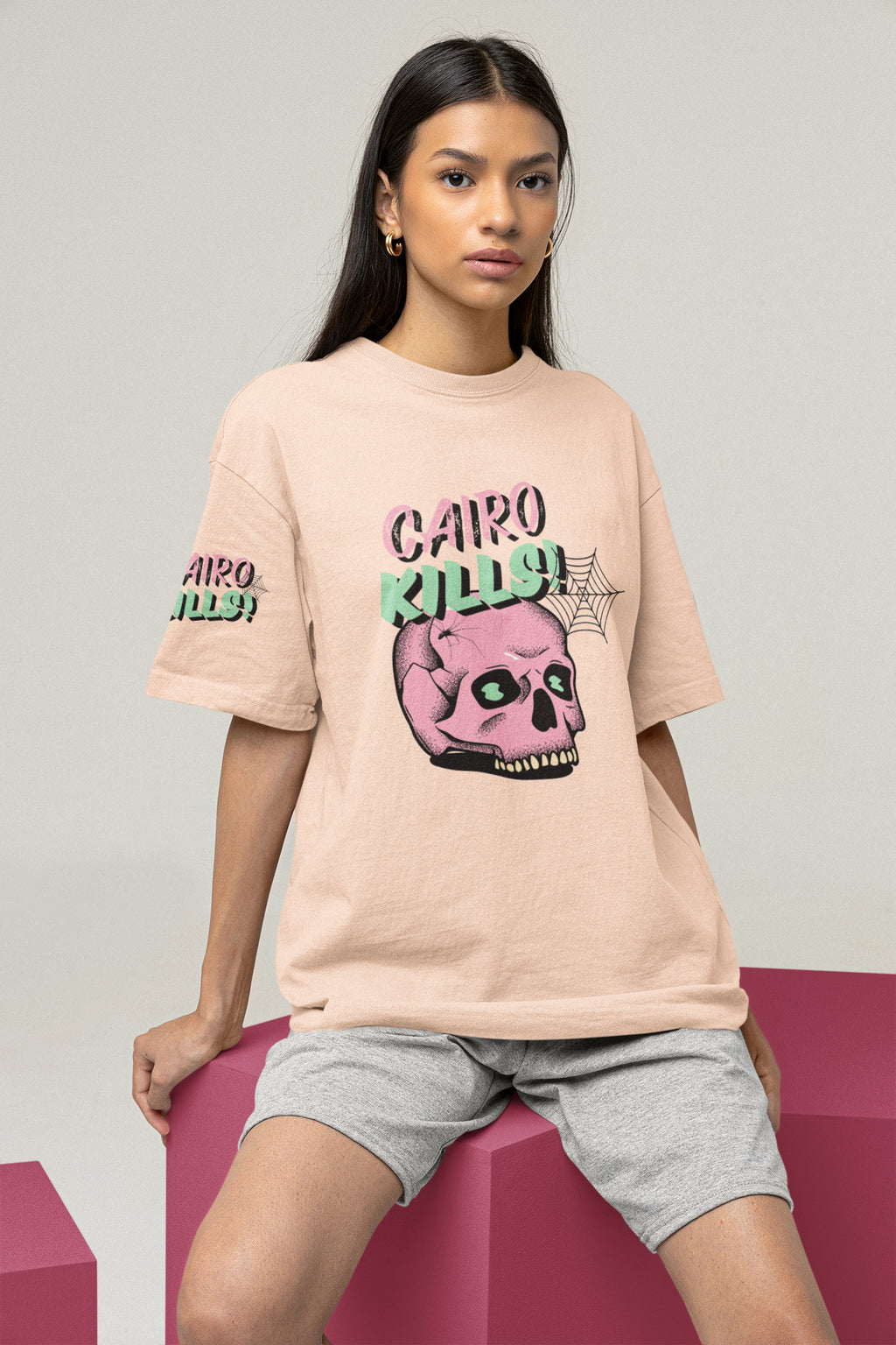 Oversized Hoodie - Cairo Kills T-shirt