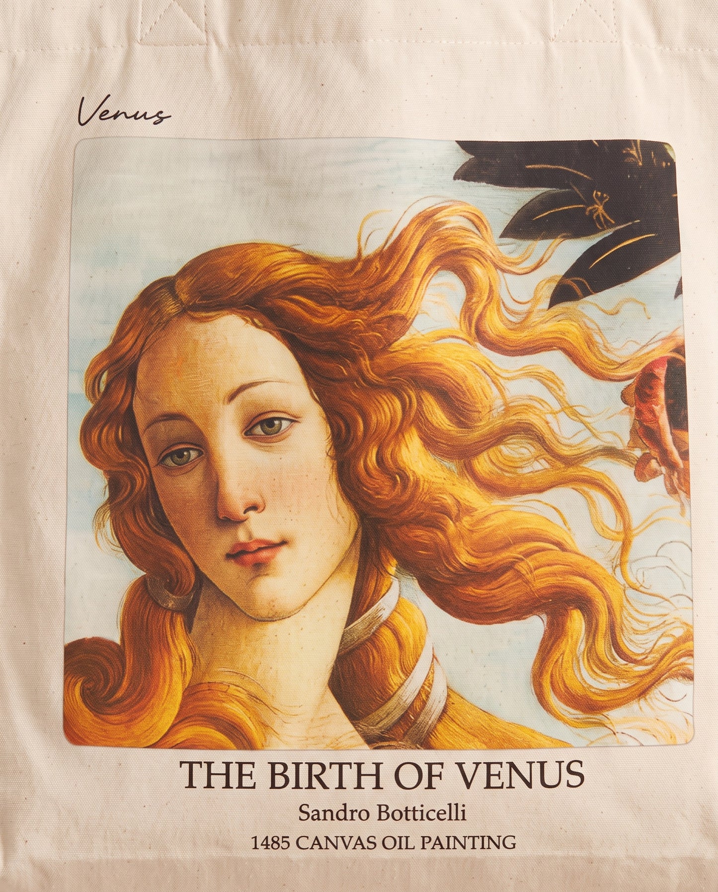 the-birth-of-venus-tote-bag Print close-up