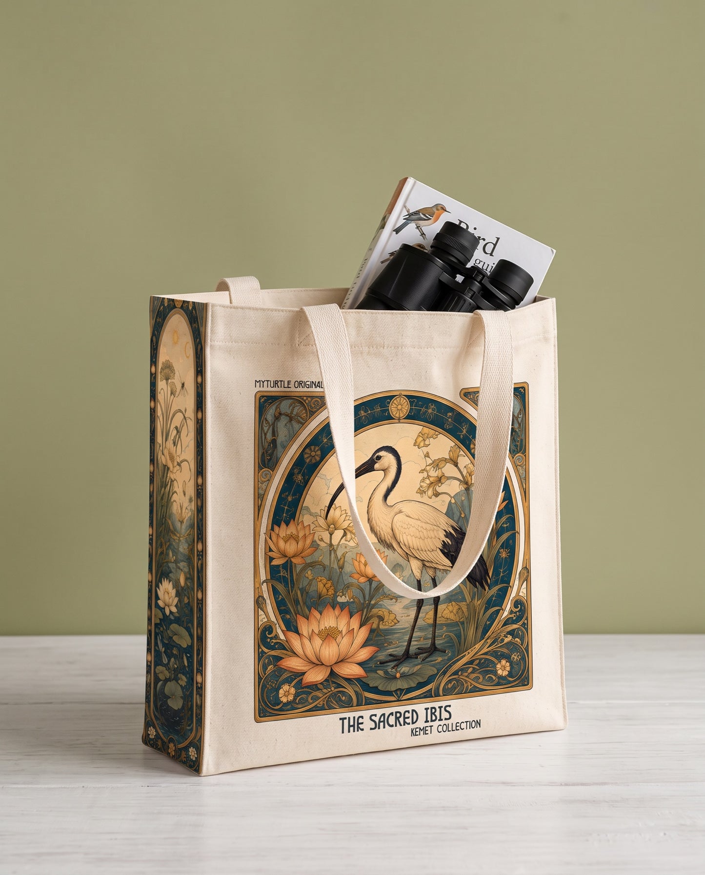 the-sacred-ibis-tote-bag What fits inside