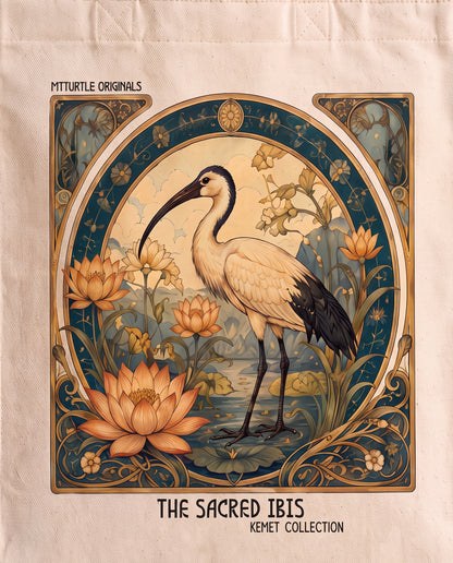 the-sacred-ibis-tote-bag Print close-up