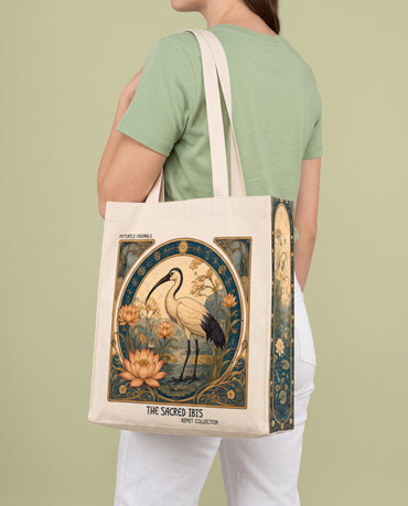 the-sacred-ibis-tote-bag On body