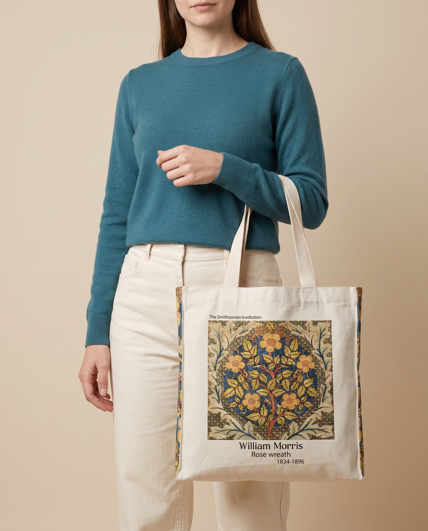 the-smithsonian-institution-william-morris-tote-bag On body