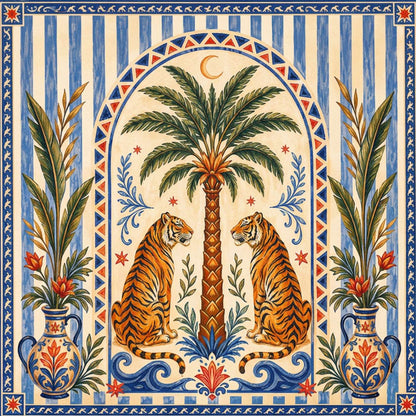 Tigre Reale print close-up on canvas | My Turtle