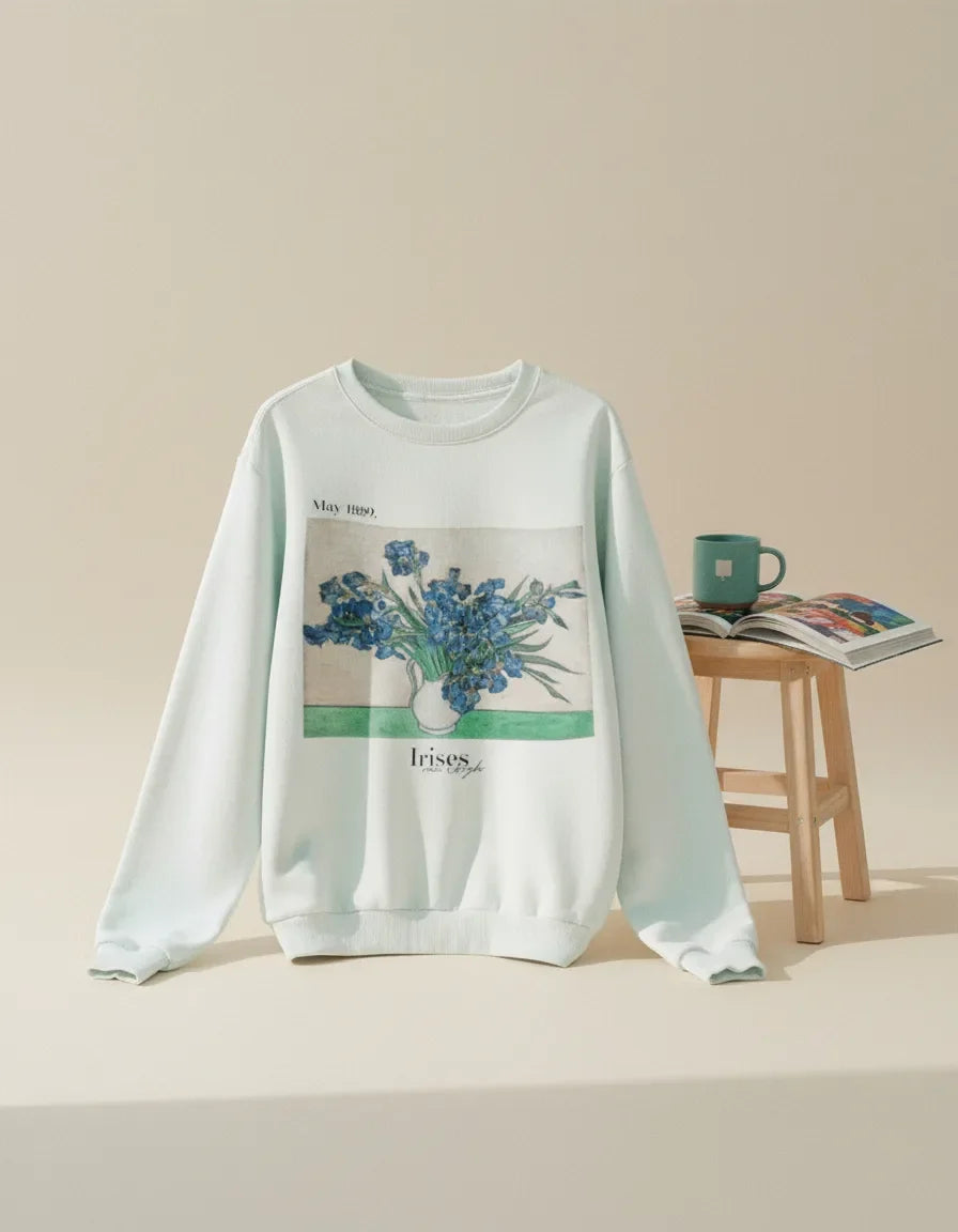 Irises 1889 Crewneck - Van Gogh - Image 6