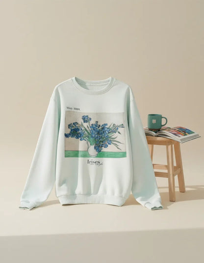 Irises 1889 Crewneck - Van Gogh - Image 1