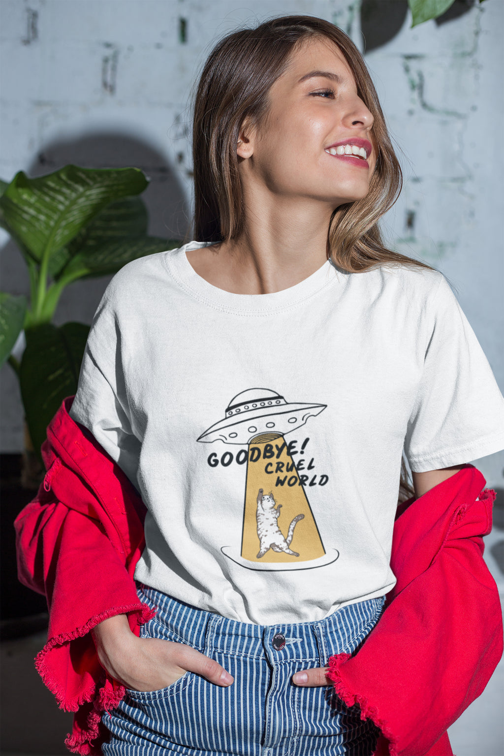Oversized Hoodie - Goodbye Cruel World T-Shirt