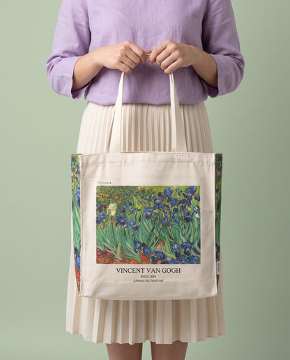 van-gogh-irises-tote-bag On body