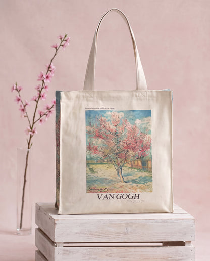 van-gogh-pink-peach-tree-tote-bag Hero