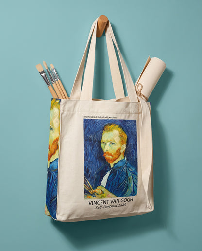 van-gogh-self-portrait-1889-tote-bag What fits inside