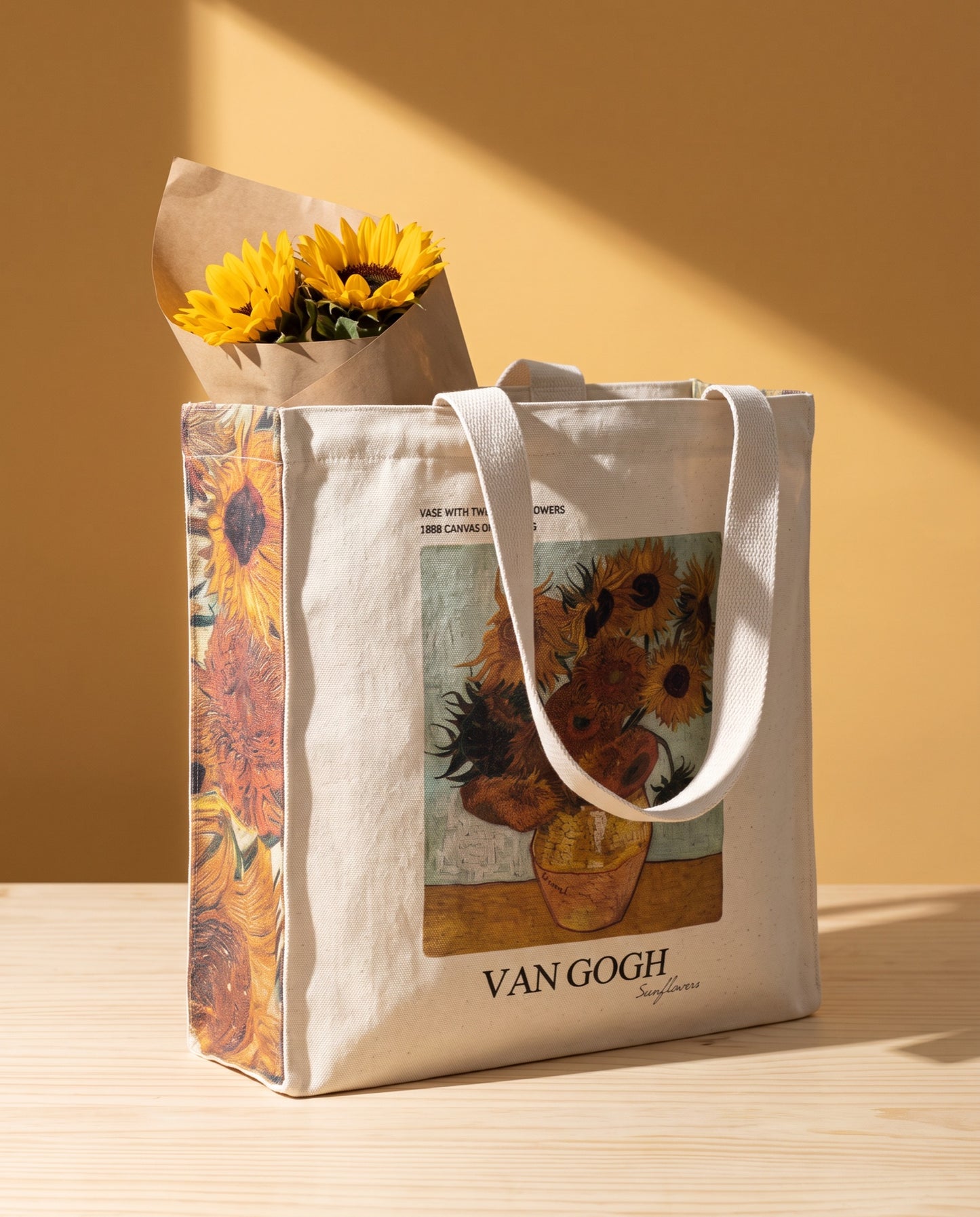 van-gogh-sunflowers-tote-bag What fits inside