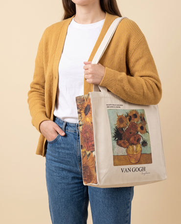 van-gogh-sunflowers-tote-bag On body