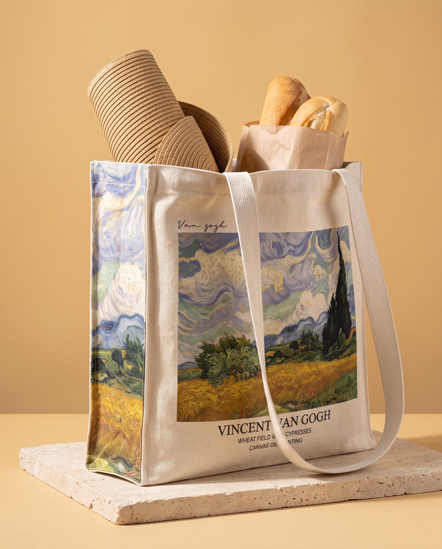 van-gogh-wheat-field-with-cypresses-tote-bag What fits inside