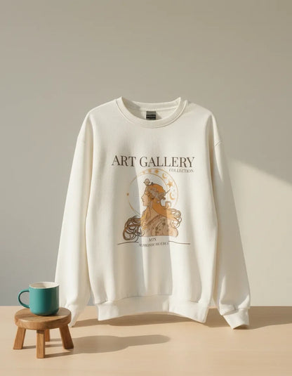 Mucha Zodiac Art Gallery Crewneck - Image 1