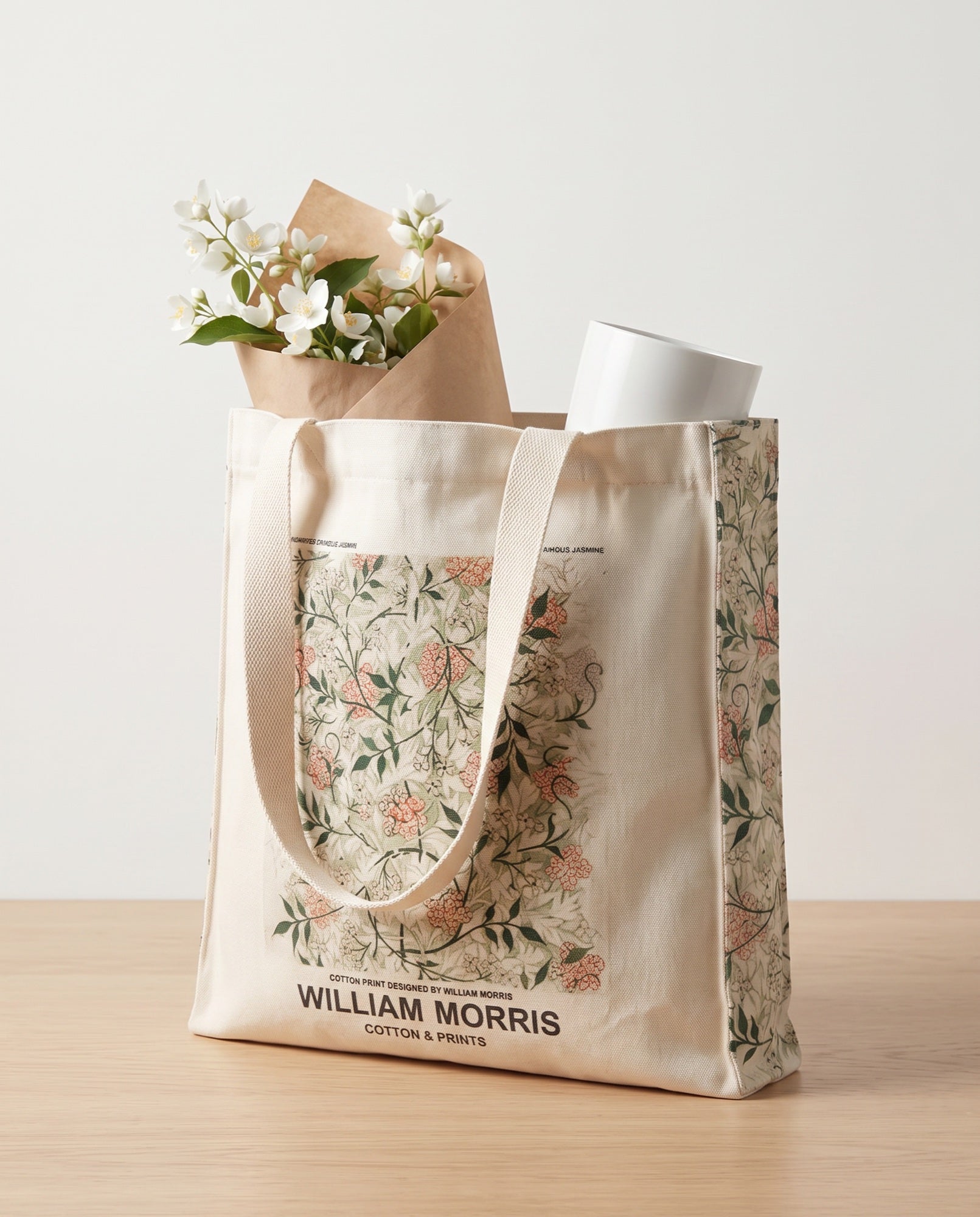 william-morris-famous-jasmine-tote-bag What fits inside