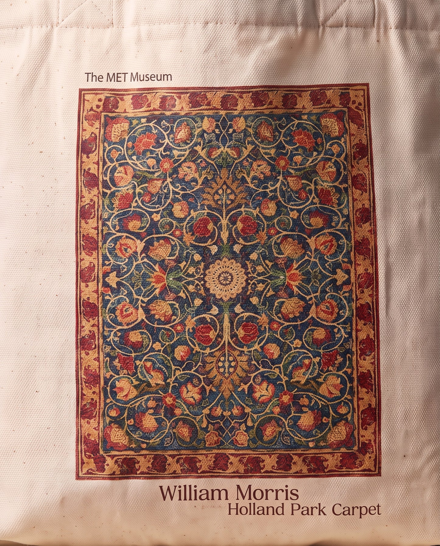 william-morris-holland-park-carpet-tote-bag Print close-up