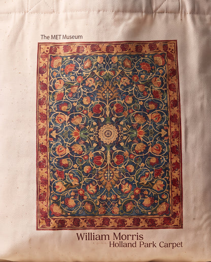 william-morris-holland-park-carpet-tote-bag Print close-up