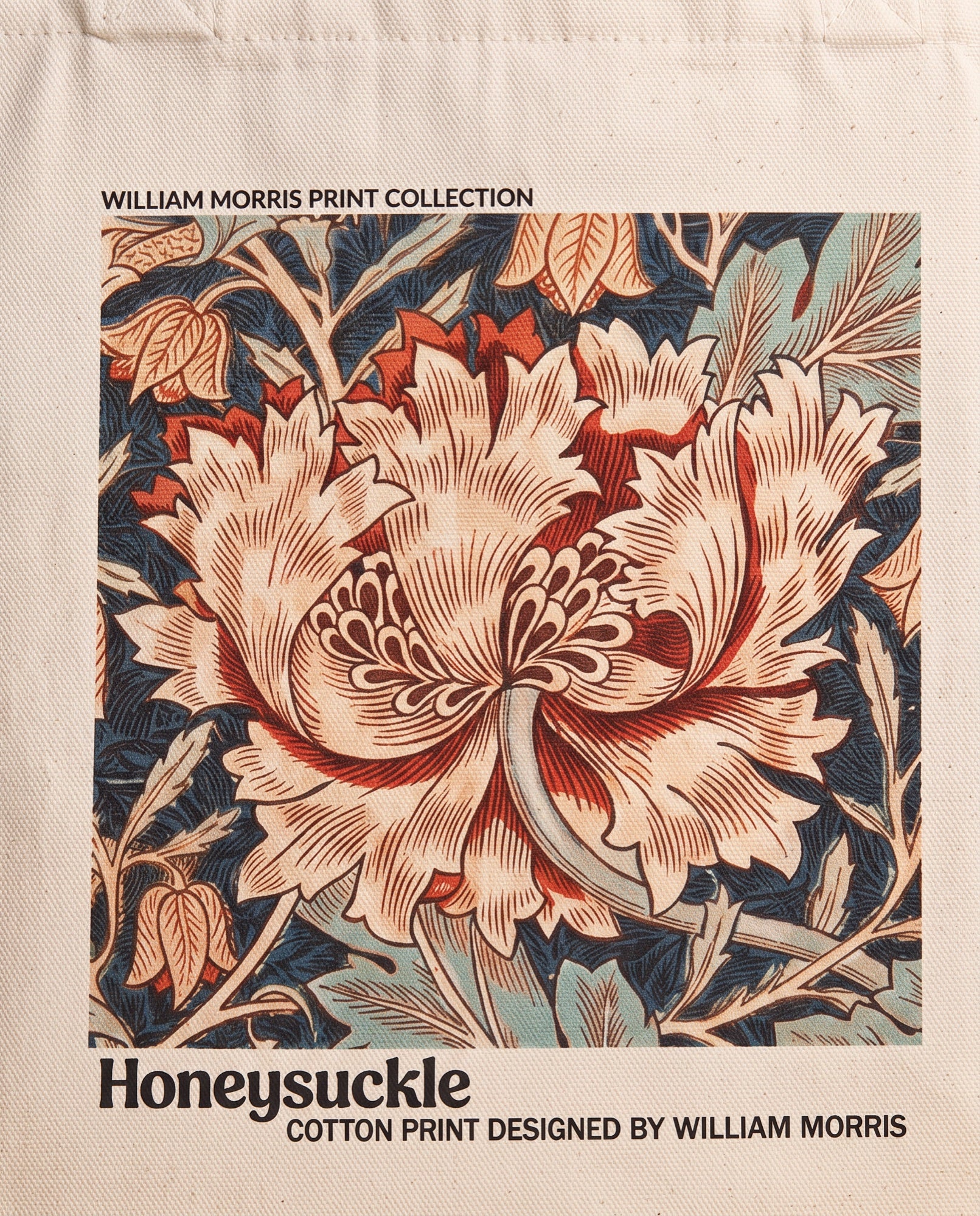 morris honeysuckle Print close-up