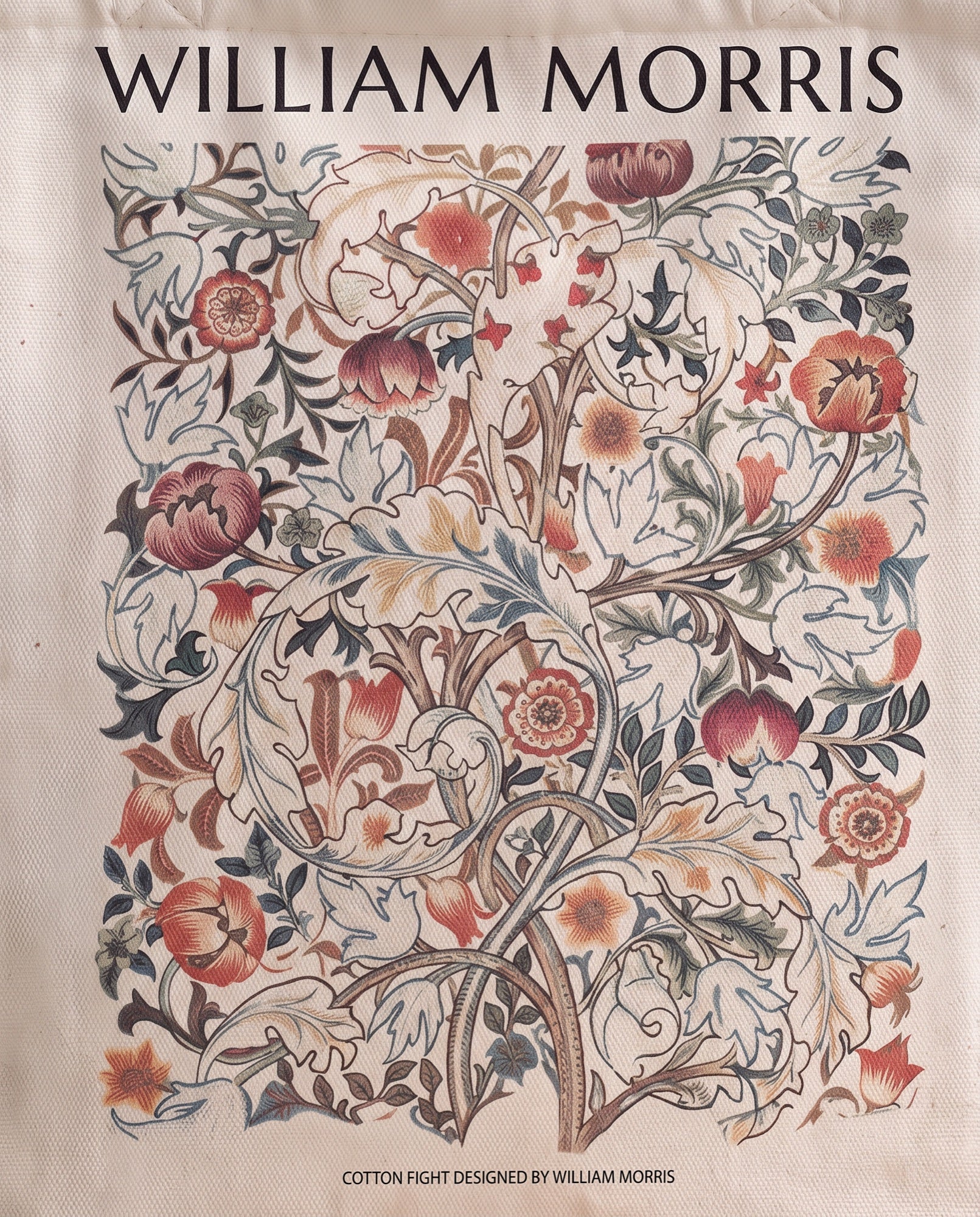 william-morris-red-rose-tote-bag-1 Print close-up