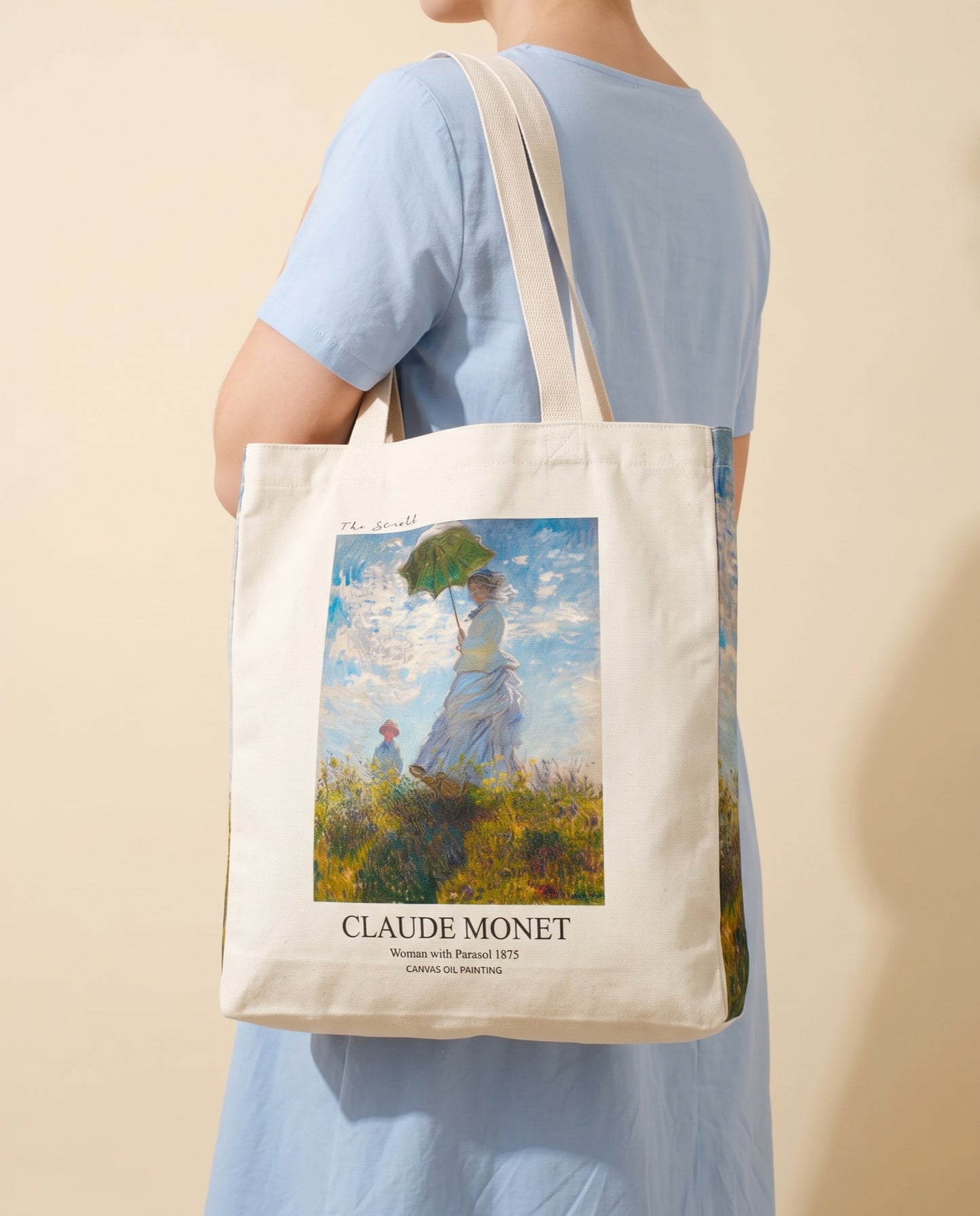 woman-with-parasol-claude-monet-tote-bag-1 On body