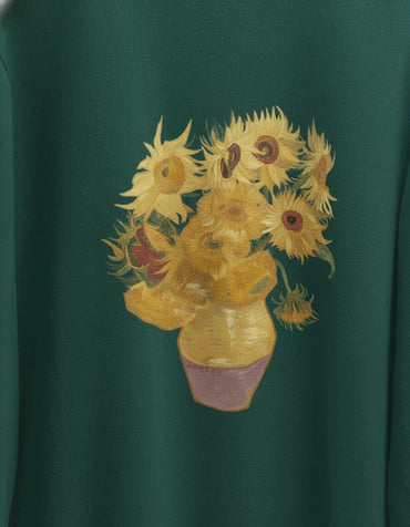 Sunflower Vase Crewneck - Van Gogh - Image 2