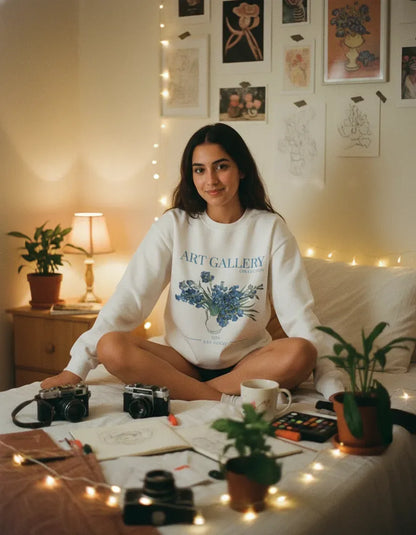 Irises Crewneck - Van Gogh - Image 2