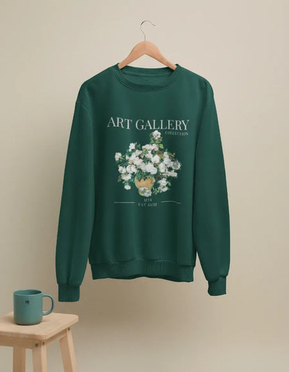 White Rose Art Gallery Crewneck - Van Gogh - Image 1