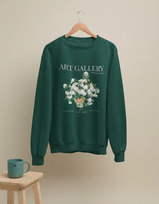 White Rose Art Gallery Crewneck - Van Gogh - Image 1