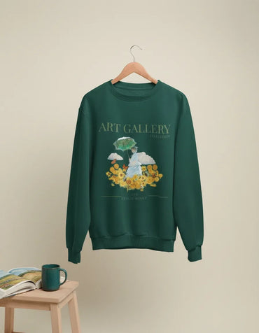 Monet Van Gogh Art Gallery Crewneck - Image 2