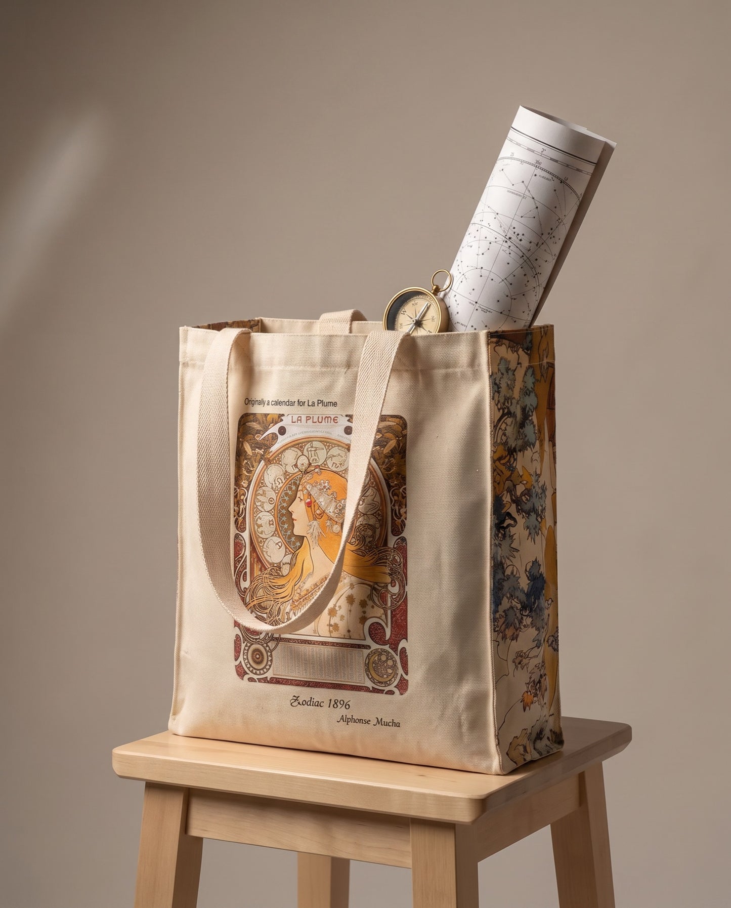 zodiac-alphonse-mucha-tote-bag What fits inside